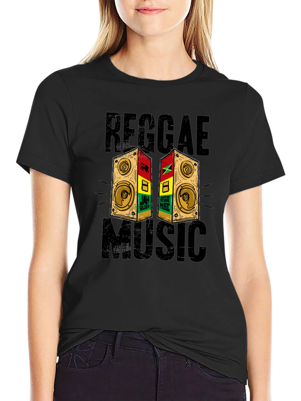 Reggae Music Graphic Print T-Shirt