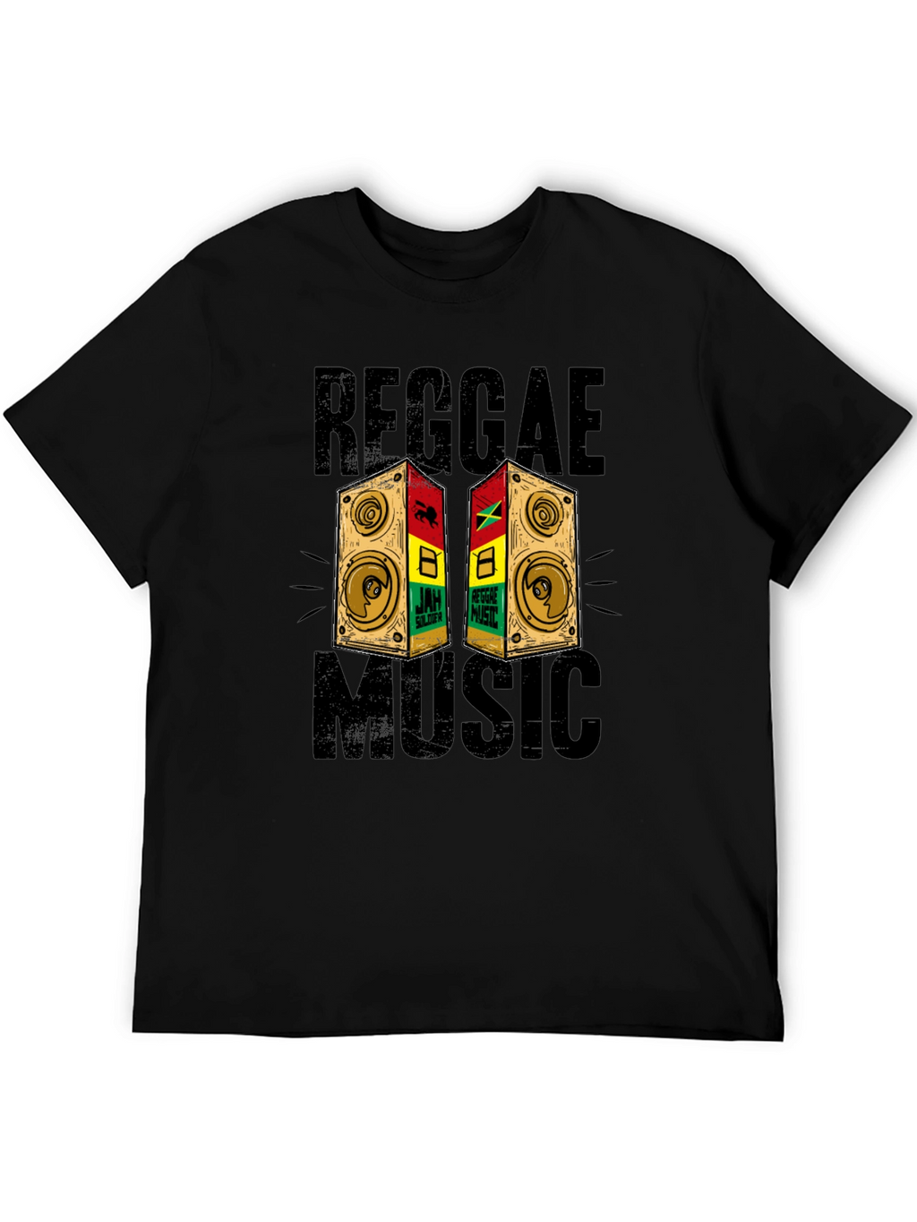 Reggae Music Graphic Print T-Shirt