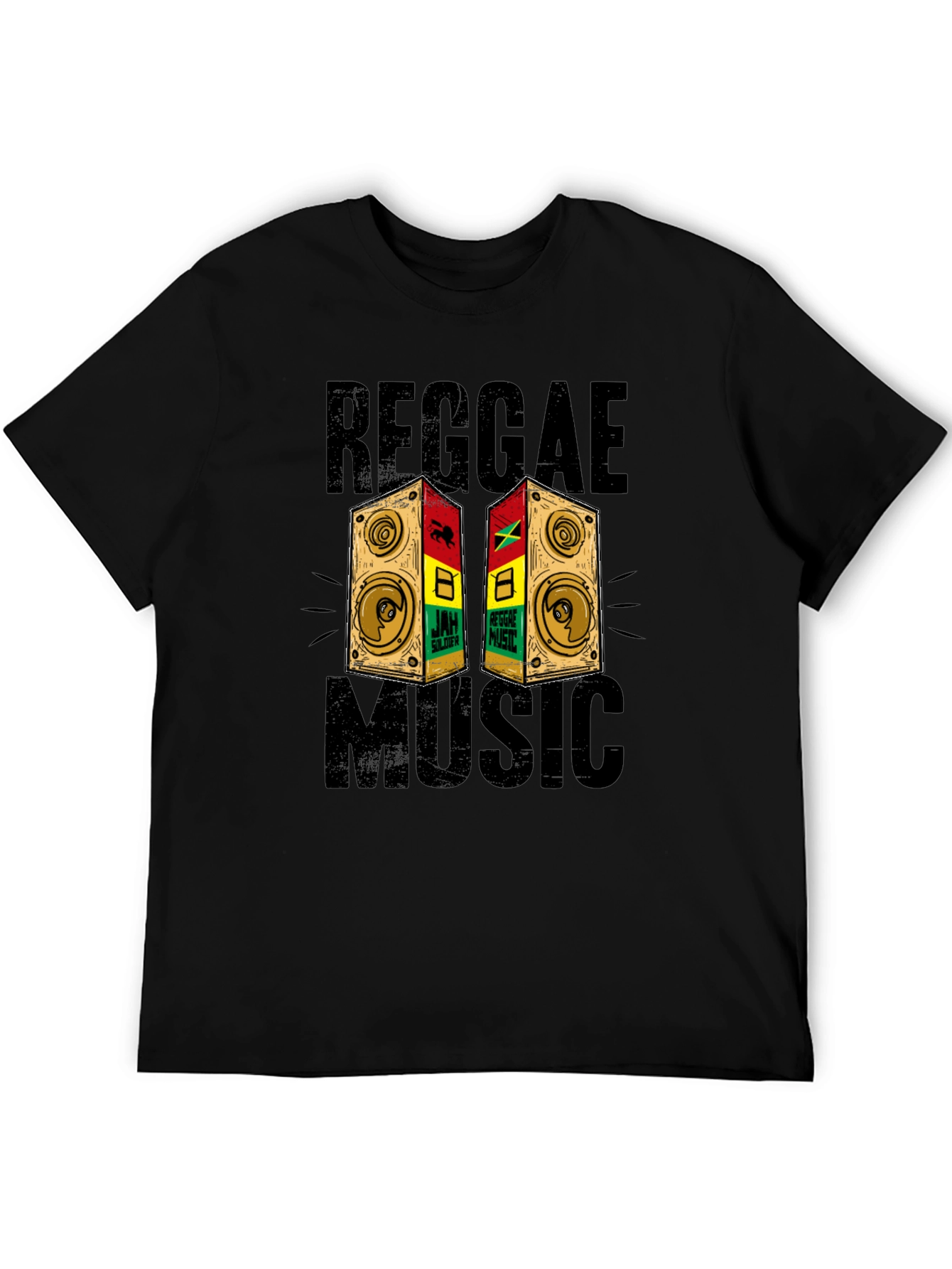 Reggae Music Graphic Print T-Shirt