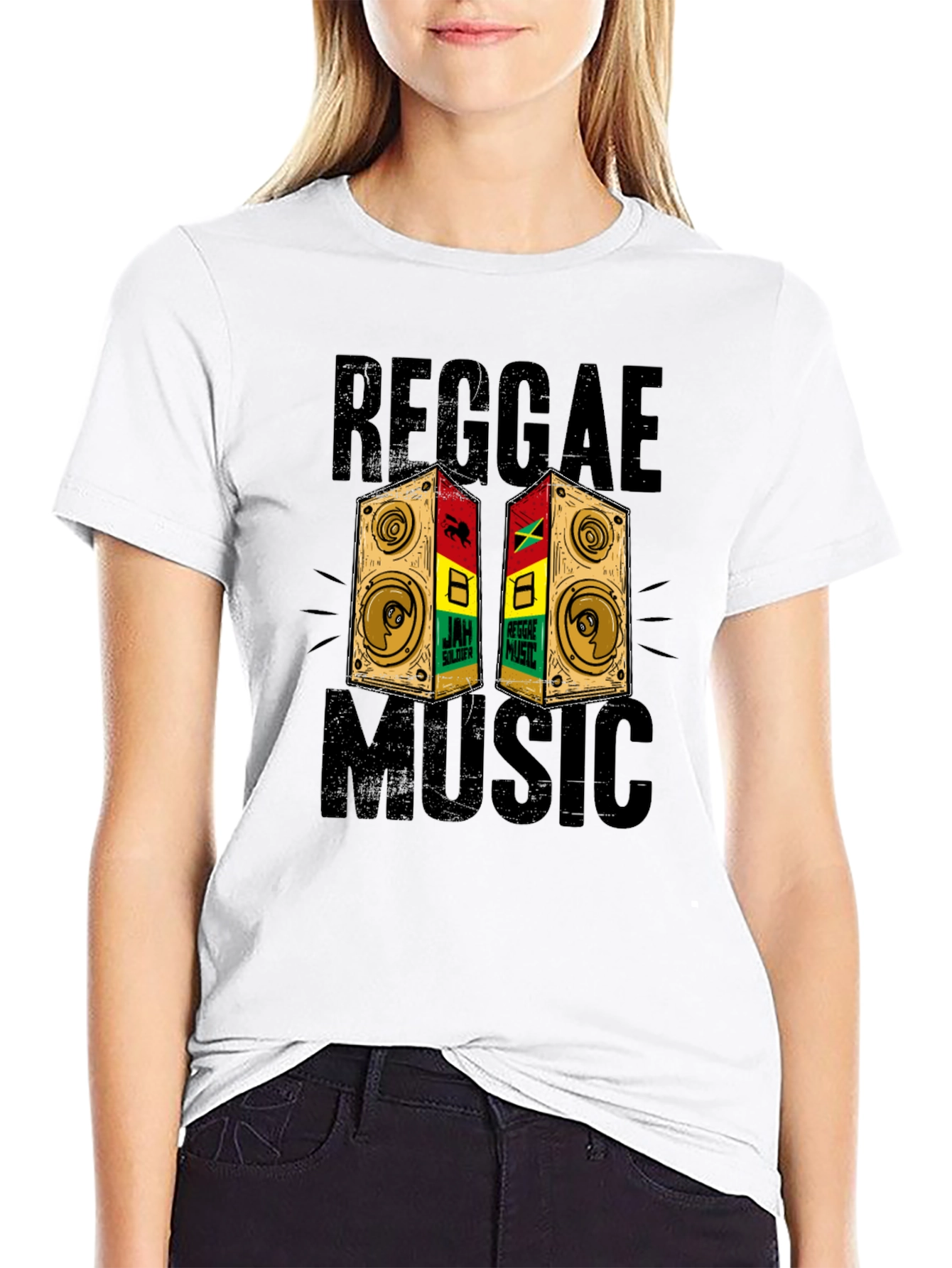 Reggae Music Graphic Print T-Shirt