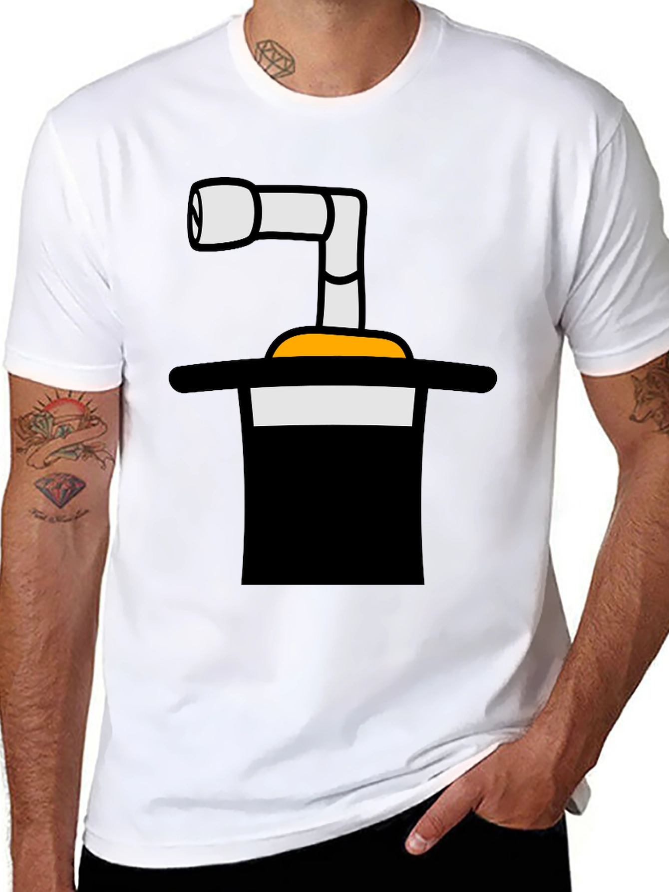 Magicians Hat and Periscope Graphic Tee