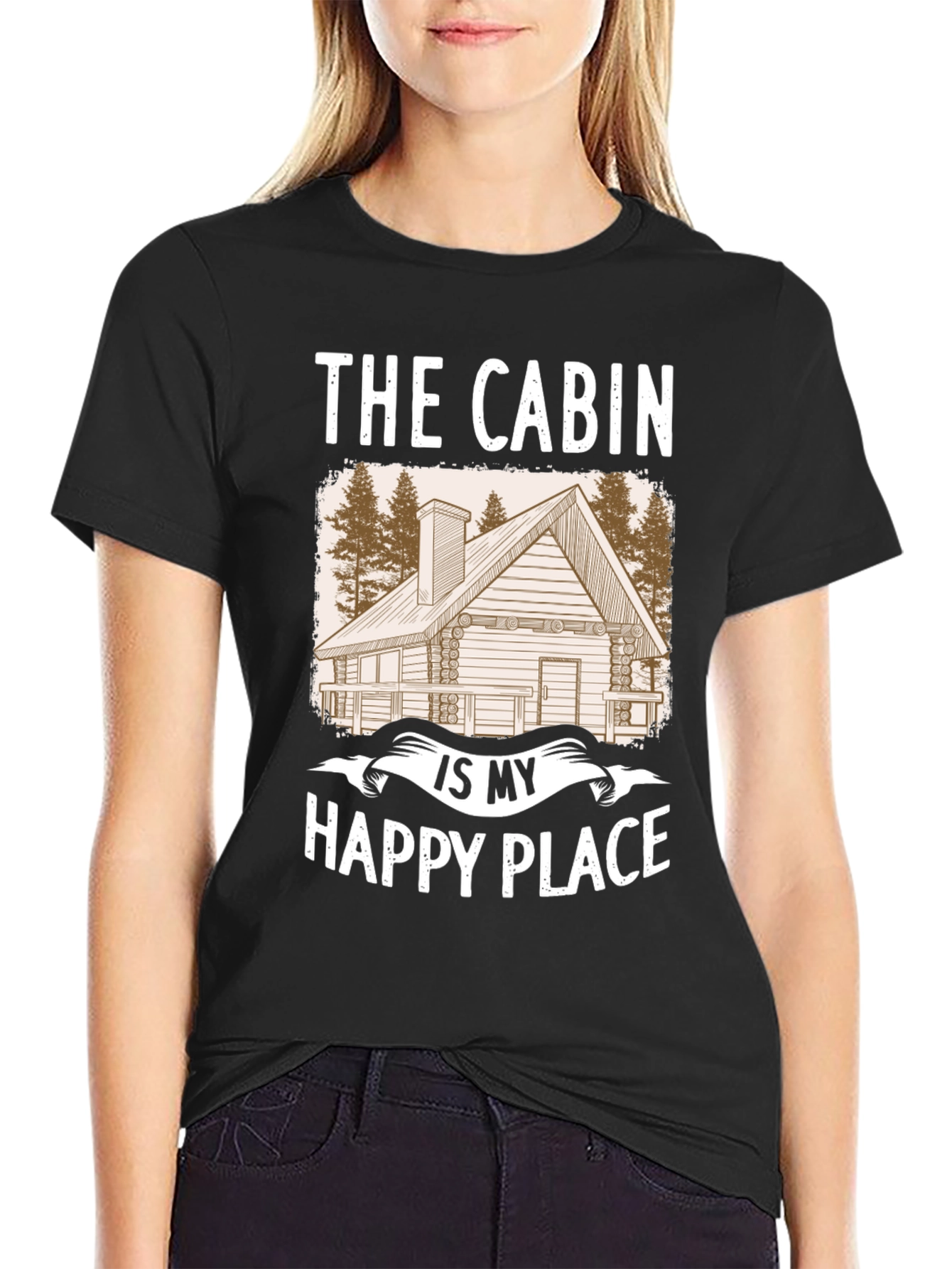 Cabin Happy Place T-Shirt