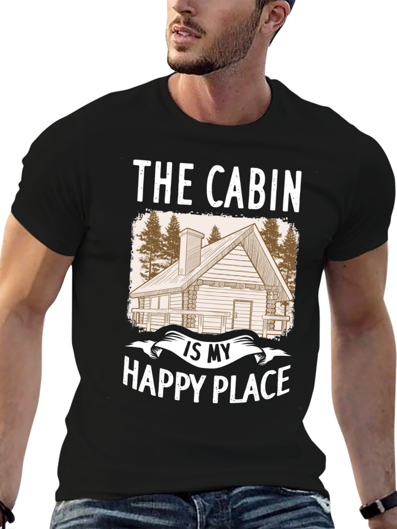 Cabin Happy Place T-Shirt