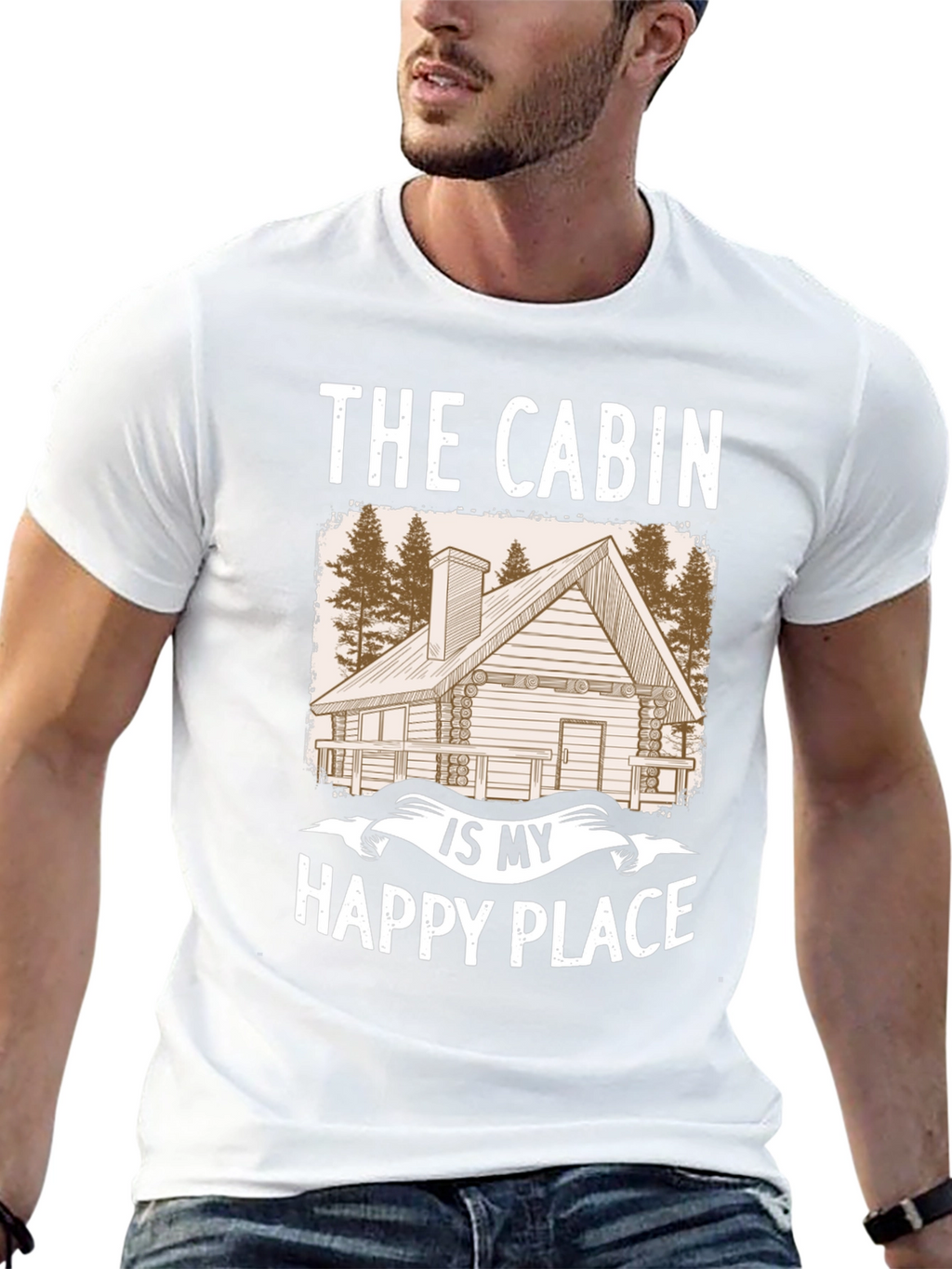 Cabin Happy Place T-Shirt