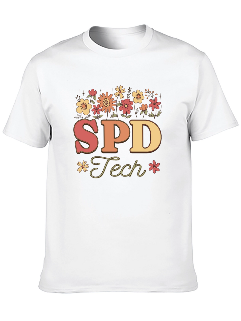 SPD Tech Floral T-Shirt - Special Education