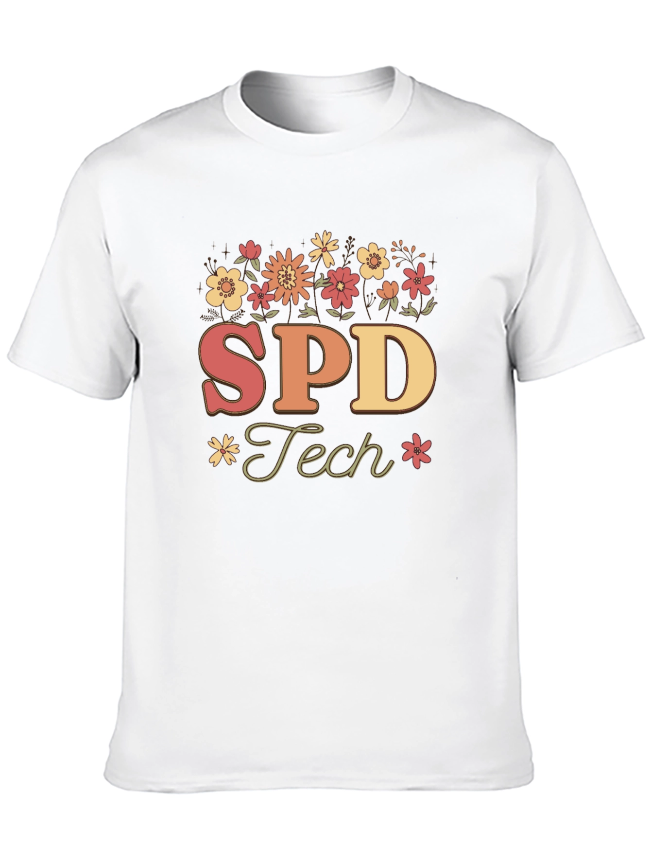 SPD Tech Floral T-Shirt - Special Education
