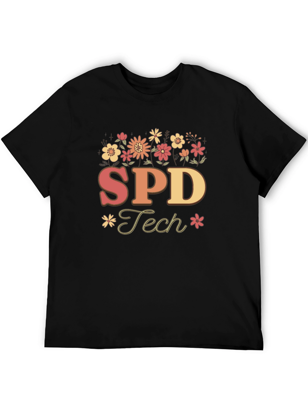 SPD Tech Floral T-Shirt - Special Education