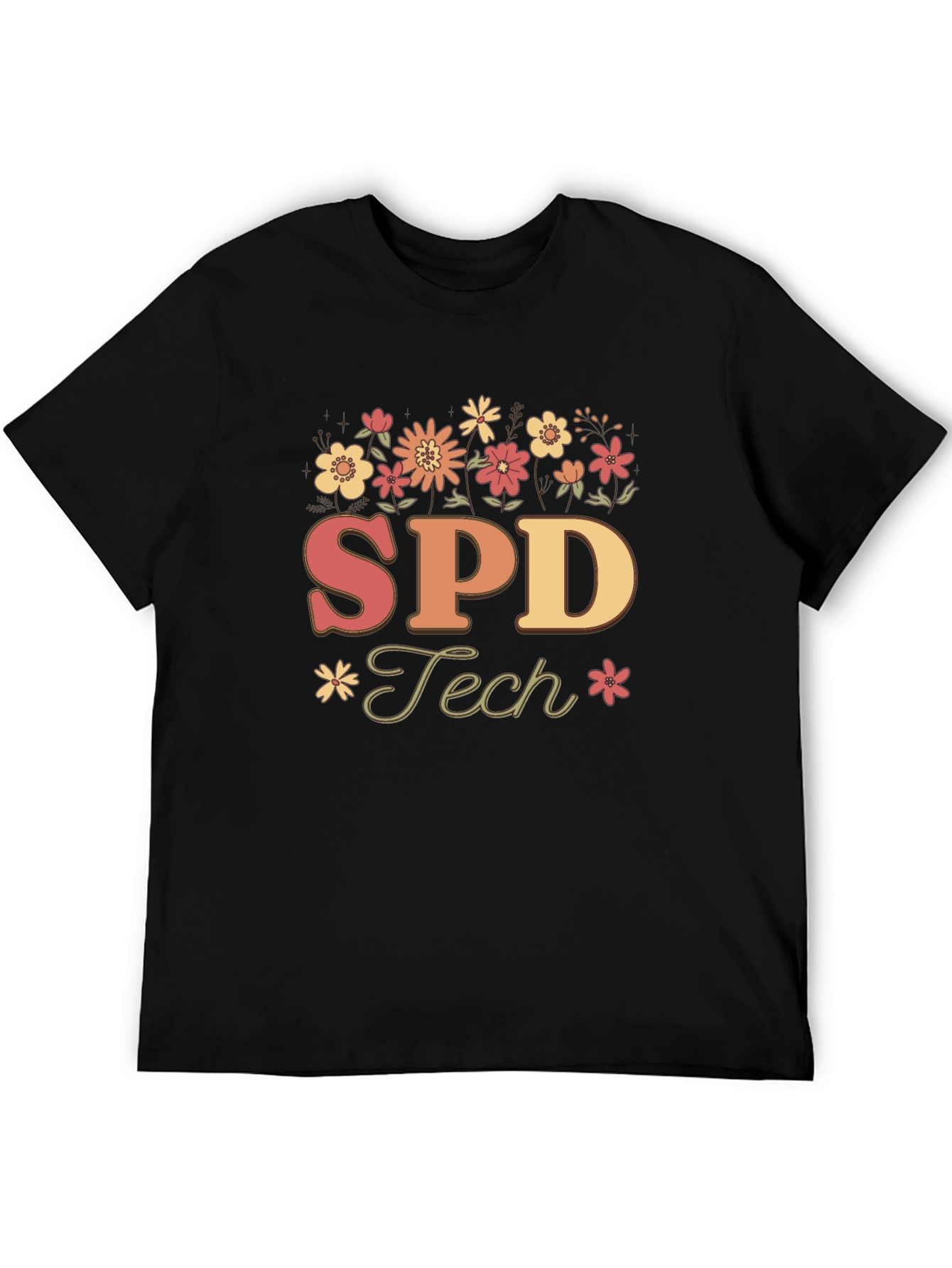 SPD Tech Floral T-Shirt - Special Education
