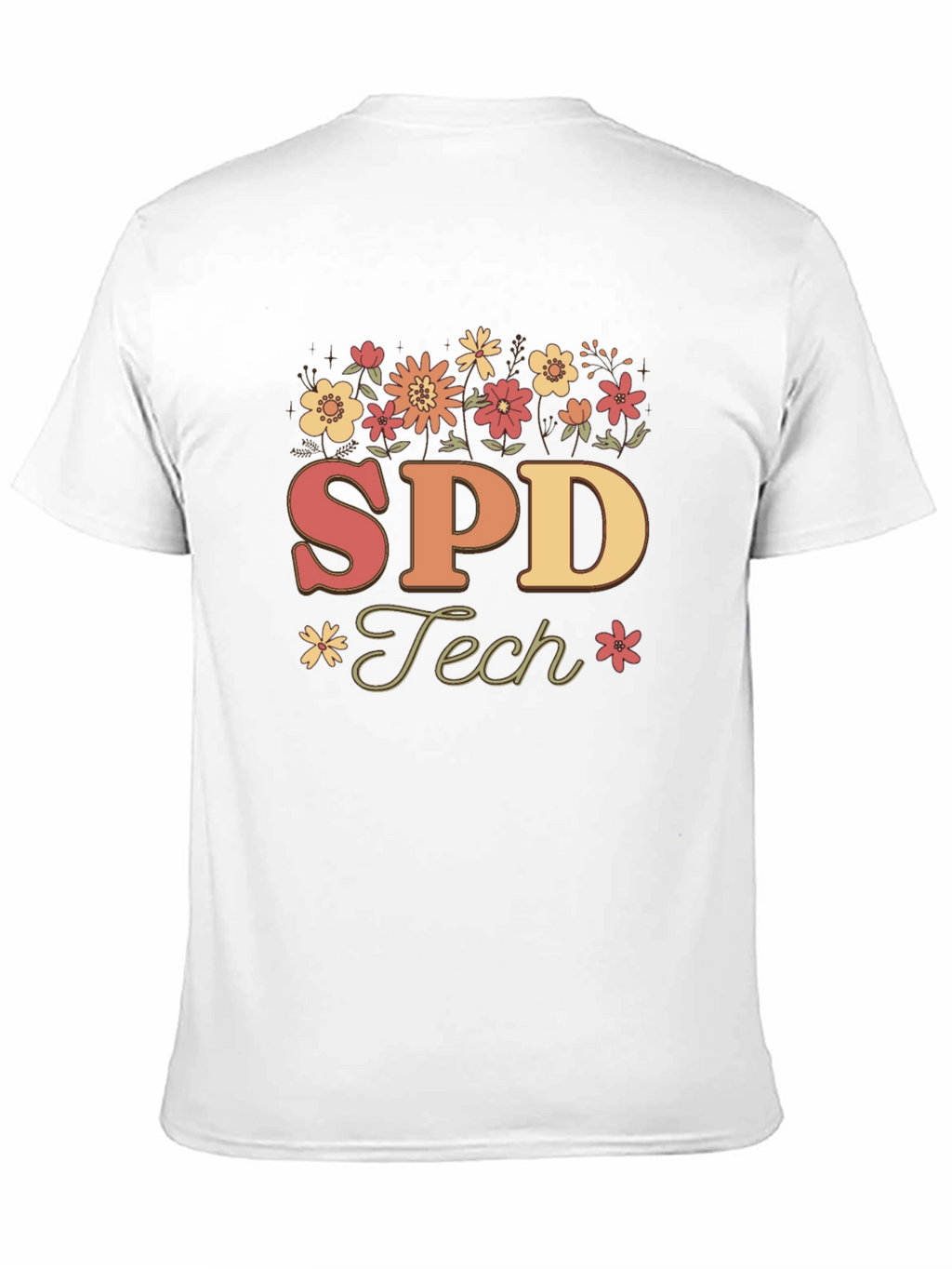 SPD Tech Floral T-Shirt - Special Education