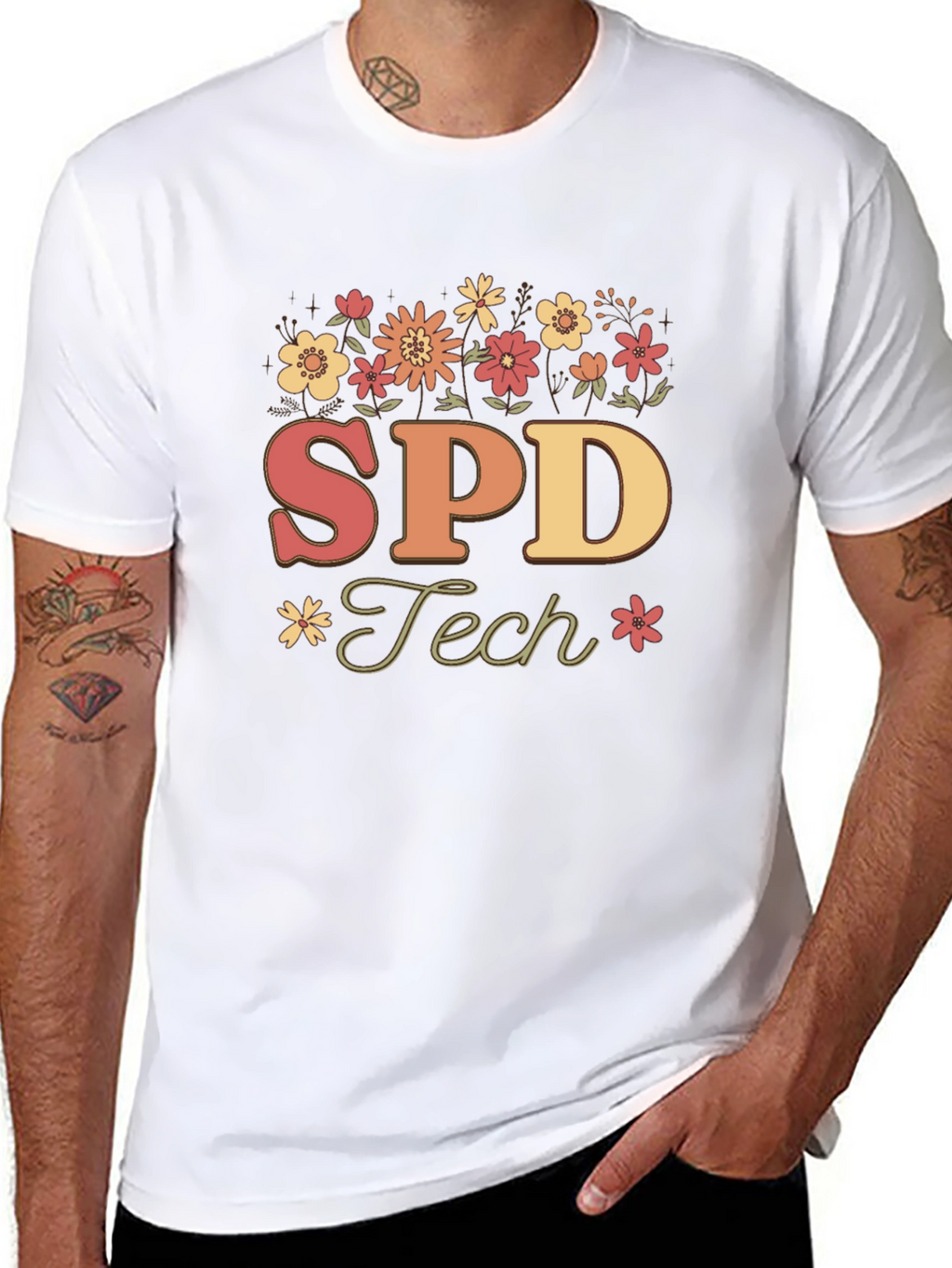 SPD Tech Floral T-Shirt - Special Education
