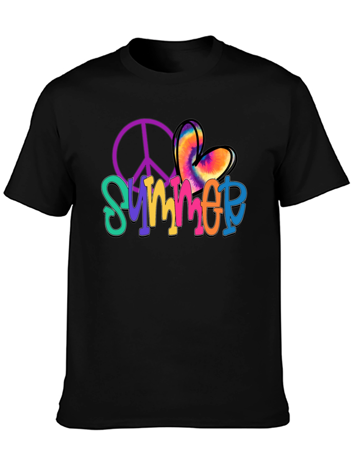 Summer Peace Sign Heart T-Shirt