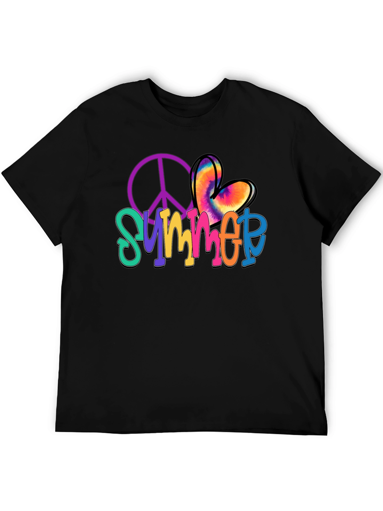 Summer Peace Sign Heart T-Shirt