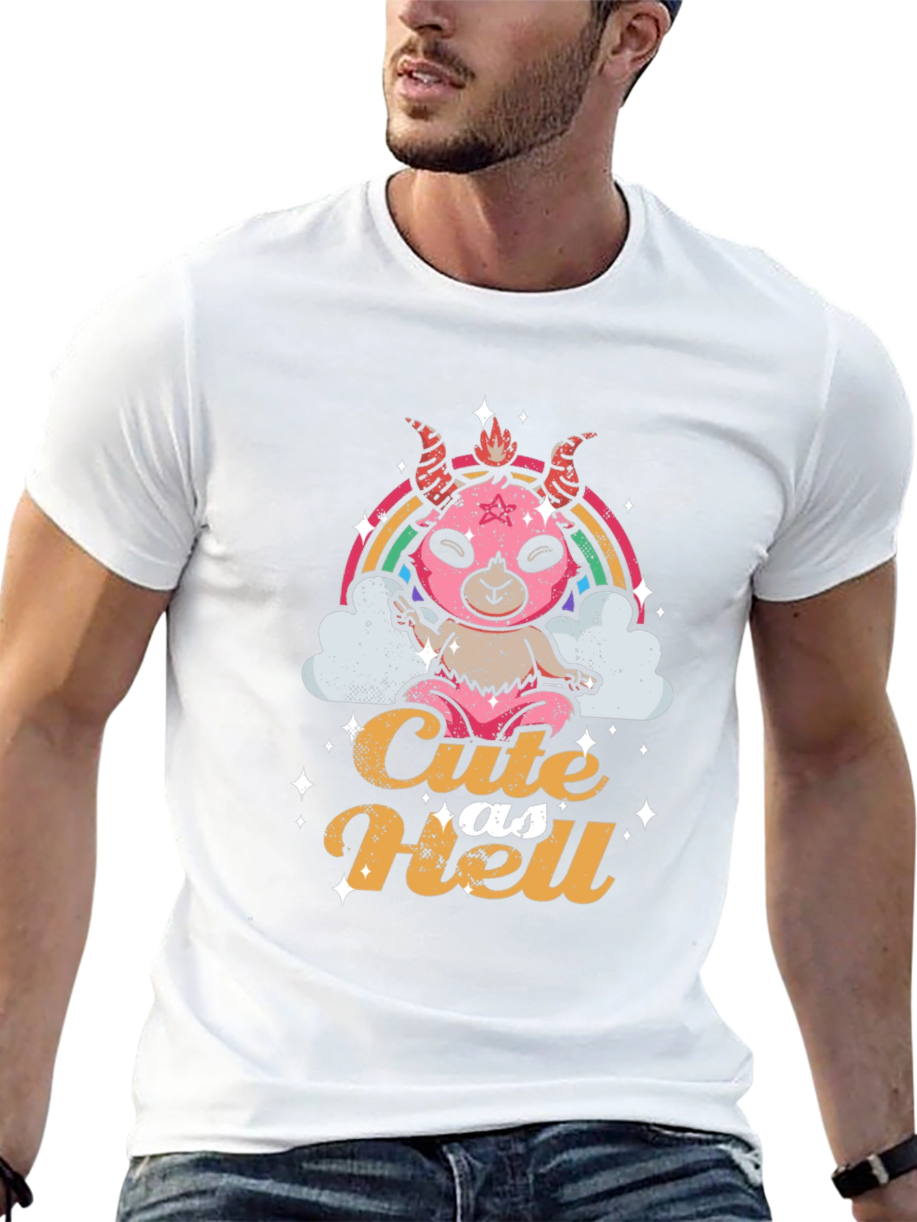 Cute as Hell Black T-Shirt