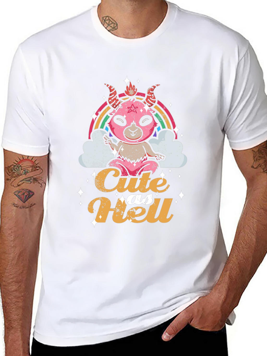 Cute as Hell Black T-Shirt