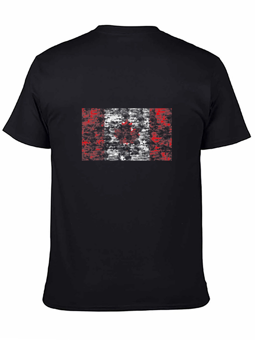 Canadian Flag Graphic Black T-Shirt
