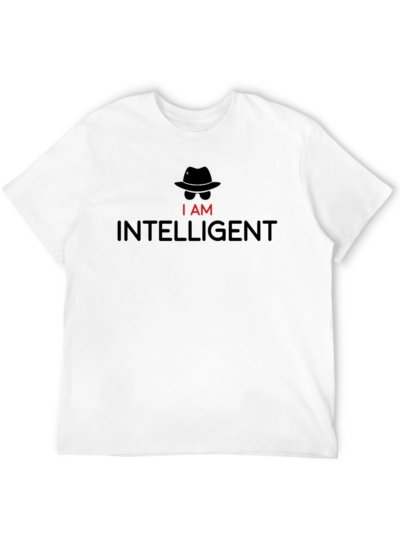 Intelligent Spy Humor Tee - Mens Black T-Shirt