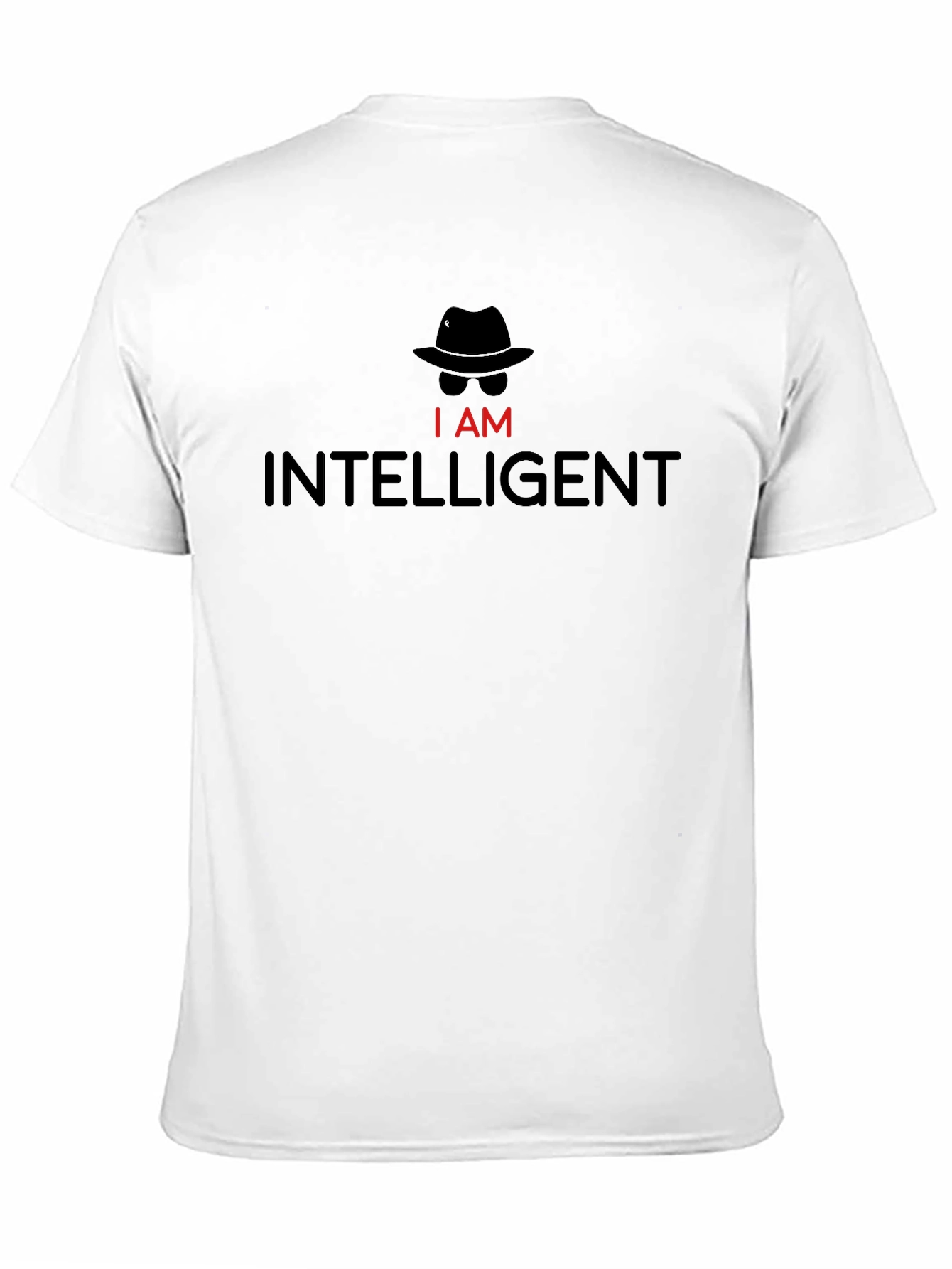 Intelligent Spy Humor Tee - Mens Black T-Shirt