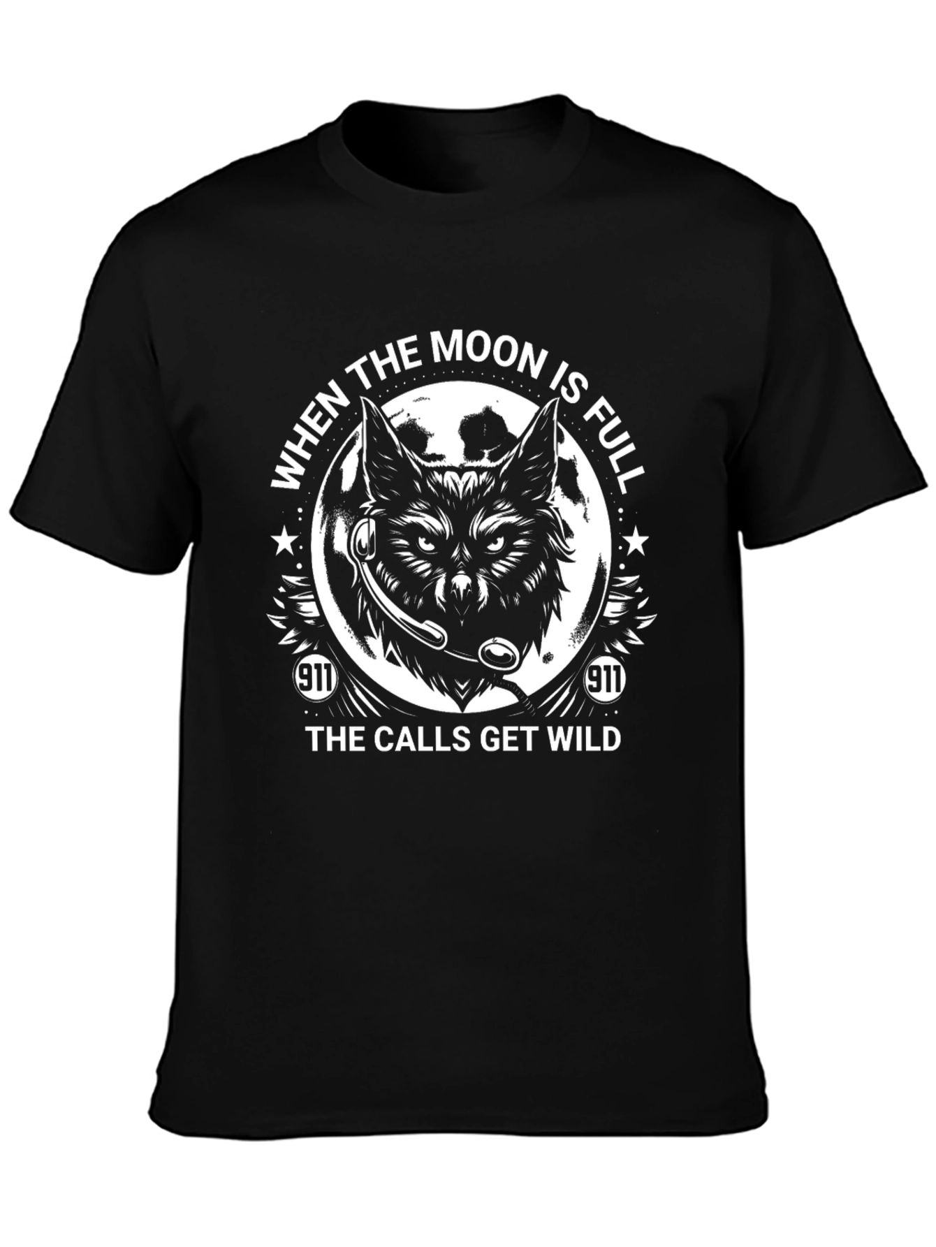 Full Moon 911 Dispatcher T-Shirt - Wild Calls