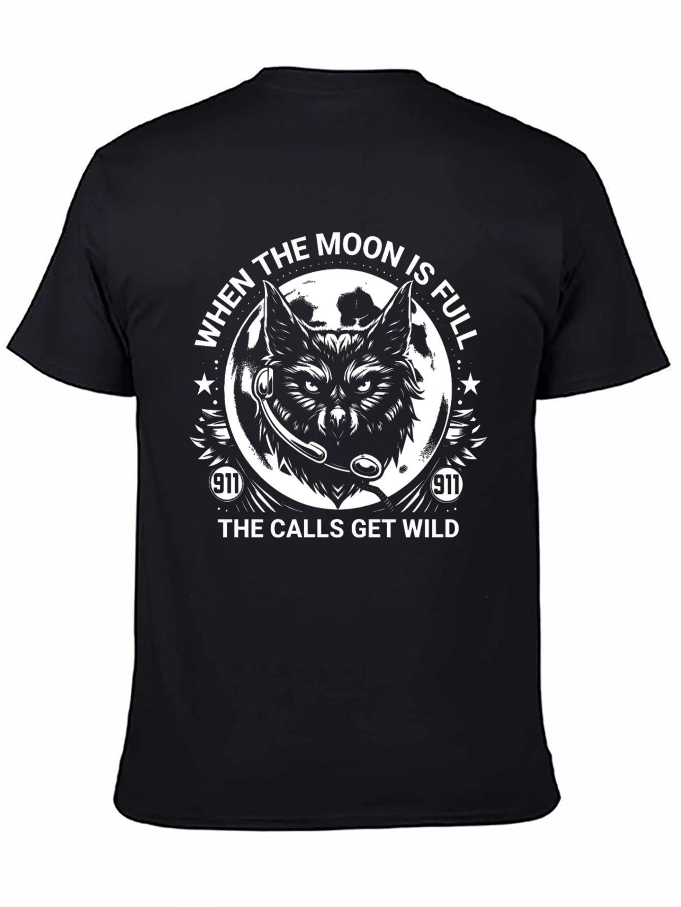 Full Moon 911 Dispatcher T-Shirt - Wild Calls