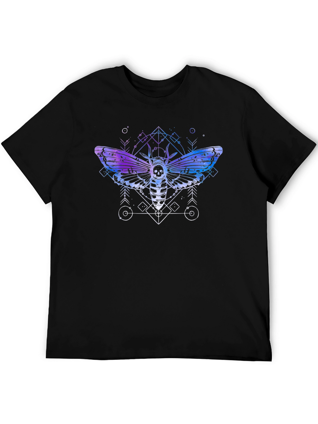 Death Head Moth Graphic T-Shirt - Black