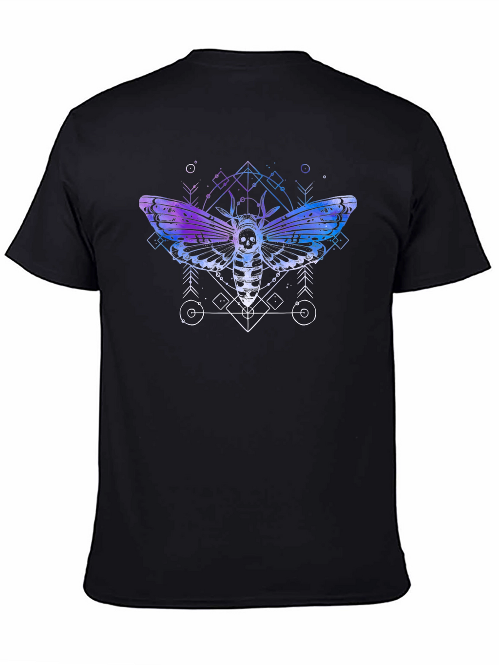 Death Head Moth Graphic T-Shirt - Black