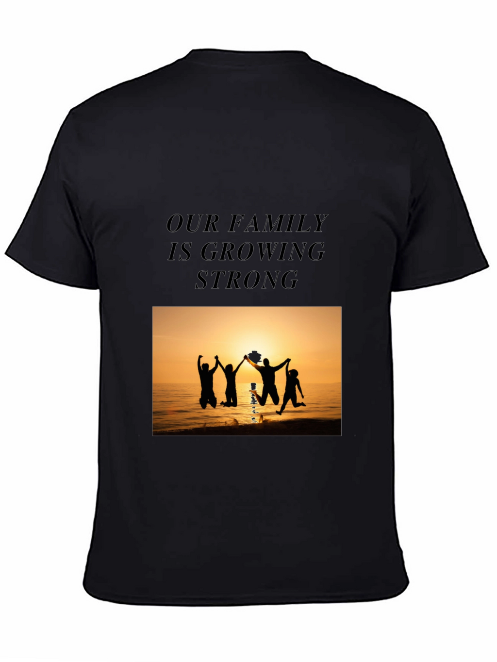 Family Strength Graphic Tee - Black