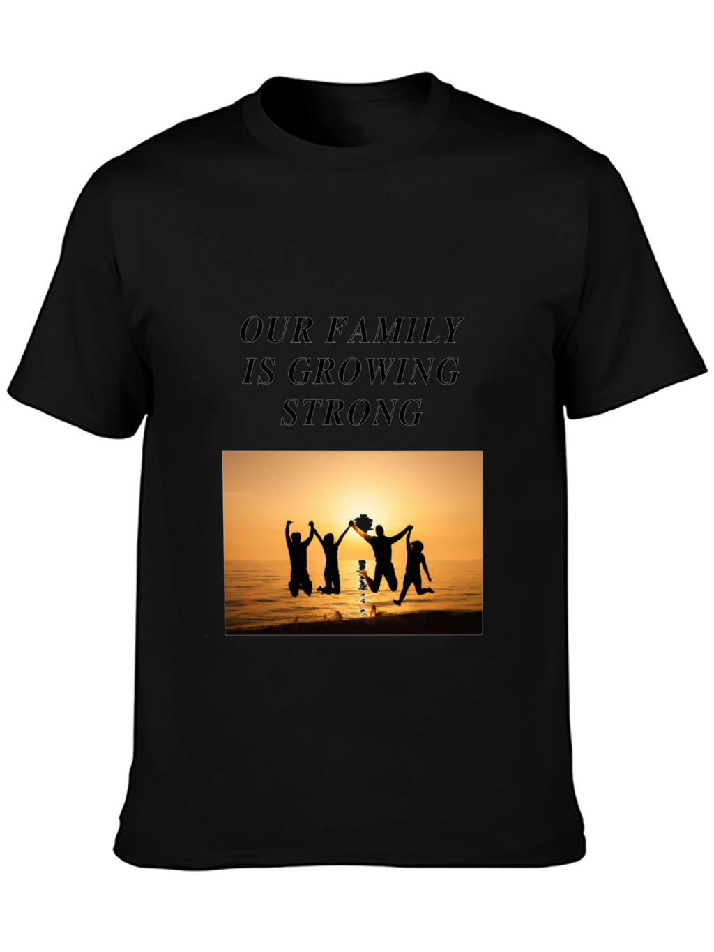 Family Strength Graphic Tee - Black