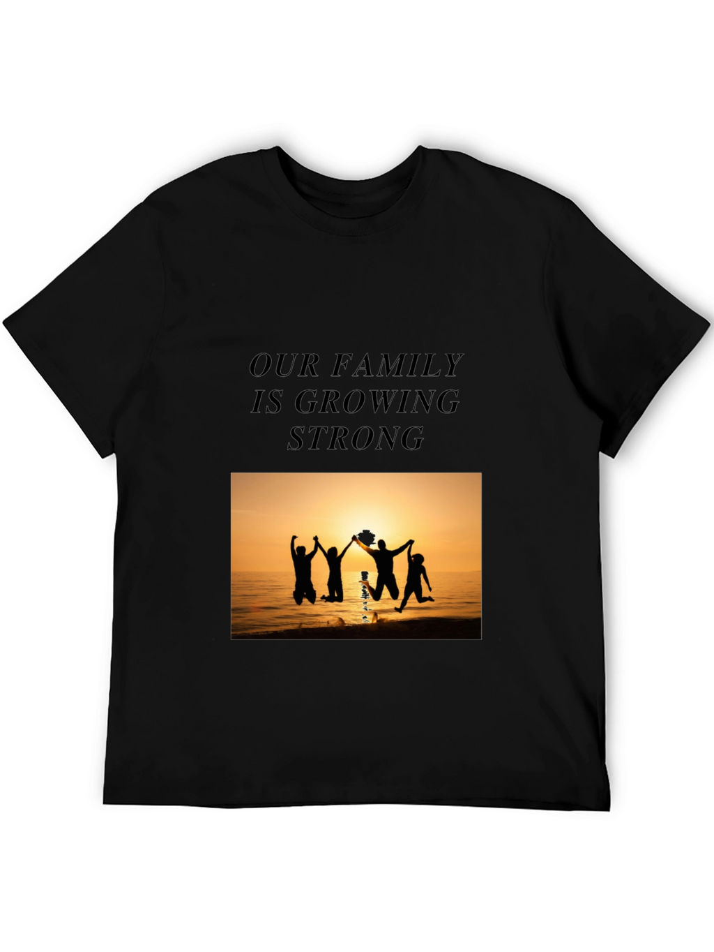 Family Strength Graphic Tee - Black