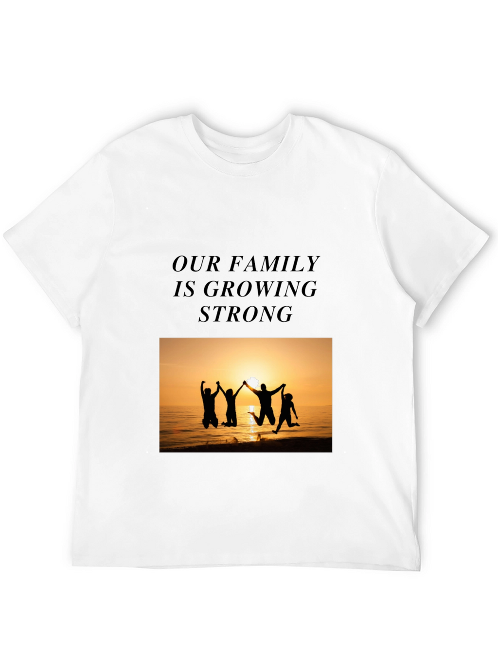 Family Strength Graphic Tee - Black
