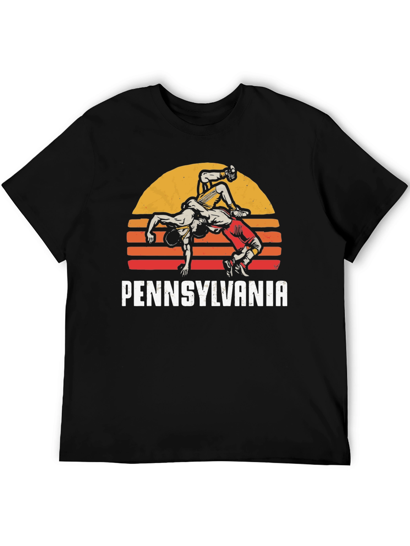 Pennsylvania Wrestling Retro Graphic T-Shirt