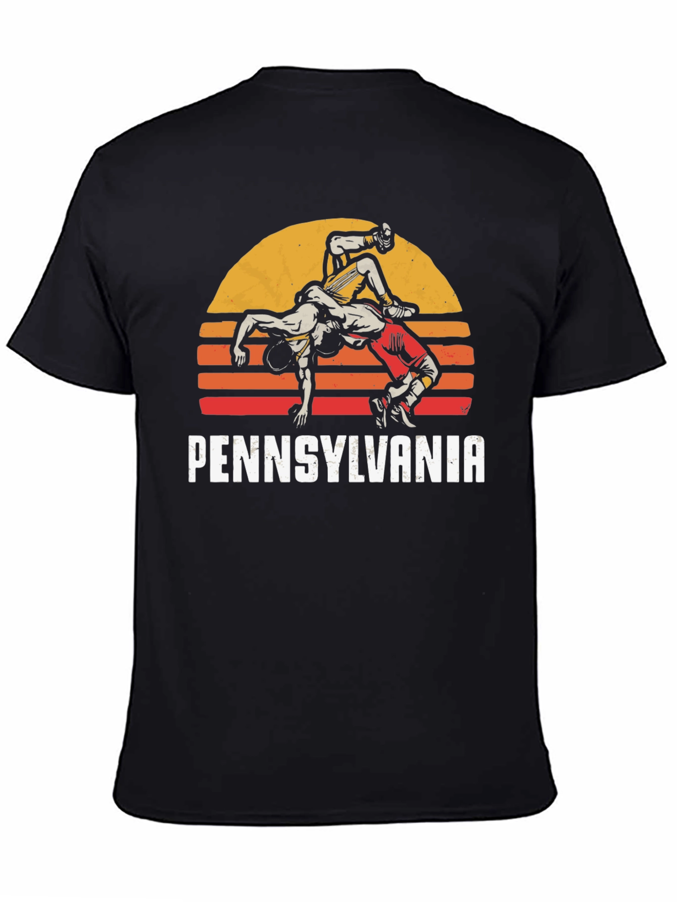 Pennsylvania Wrestling Retro Graphic T-Shirt