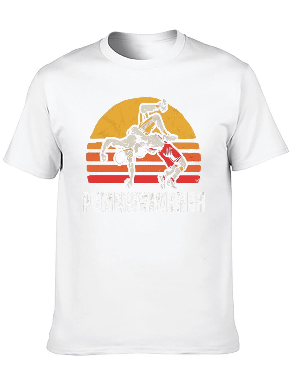 Pennsylvania Wrestling Retro Graphic T-Shirt