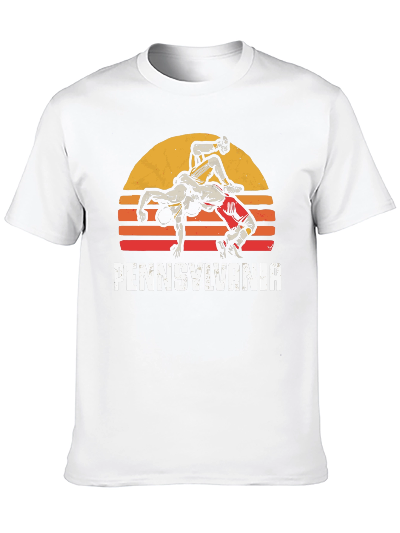 Pennsylvania Wrestling Retro Graphic T-Shirt
