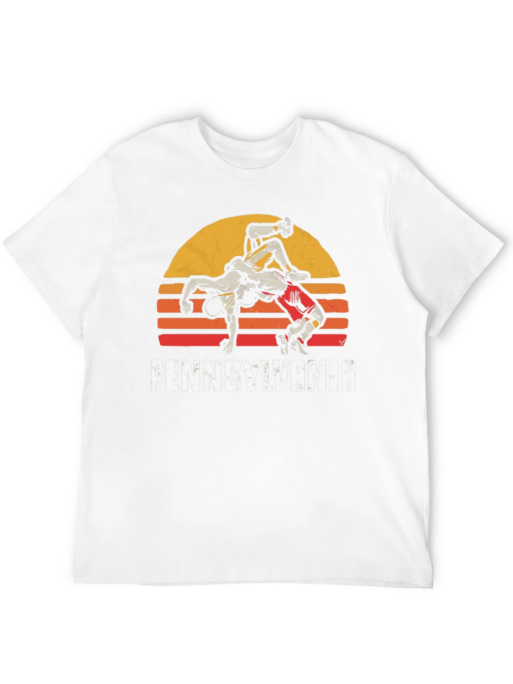 Pennsylvania Wrestling Retro Graphic T-Shirt