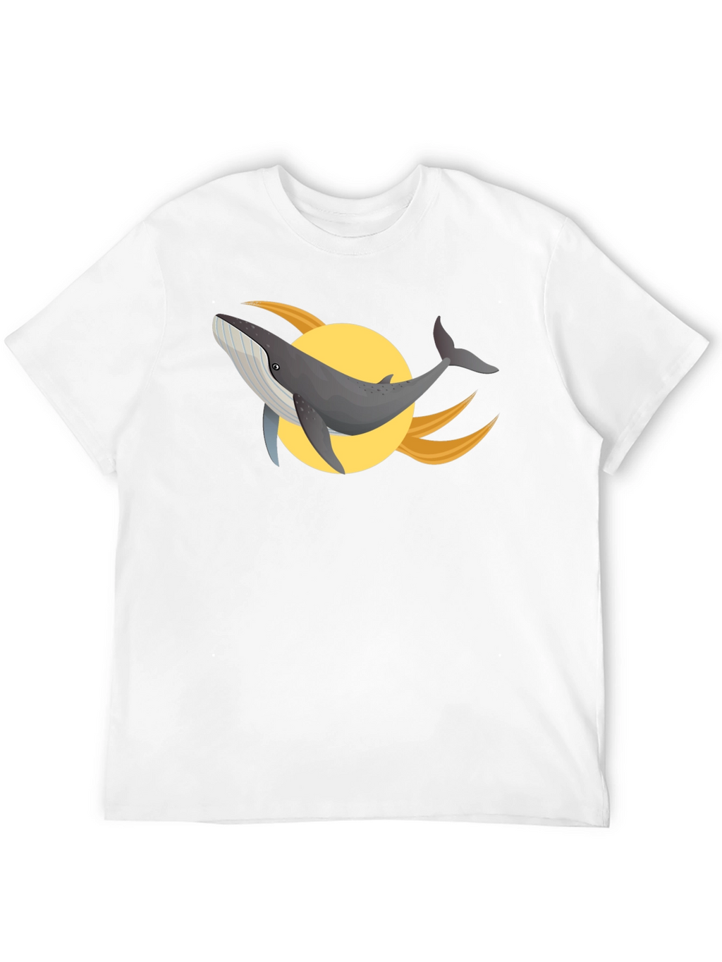 Whale Graphic Black T-Shirt