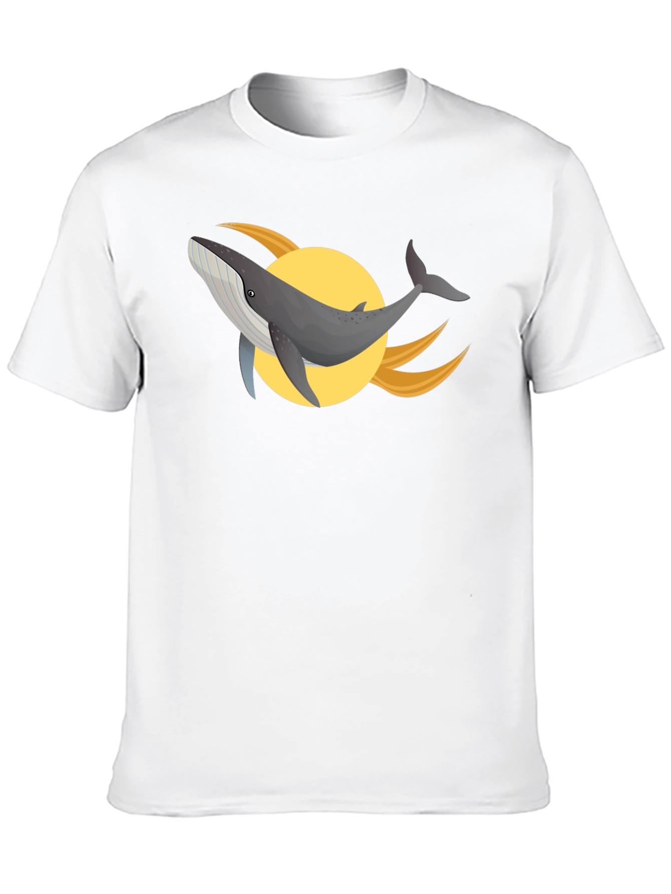 Whale Graphic Black T-Shirt