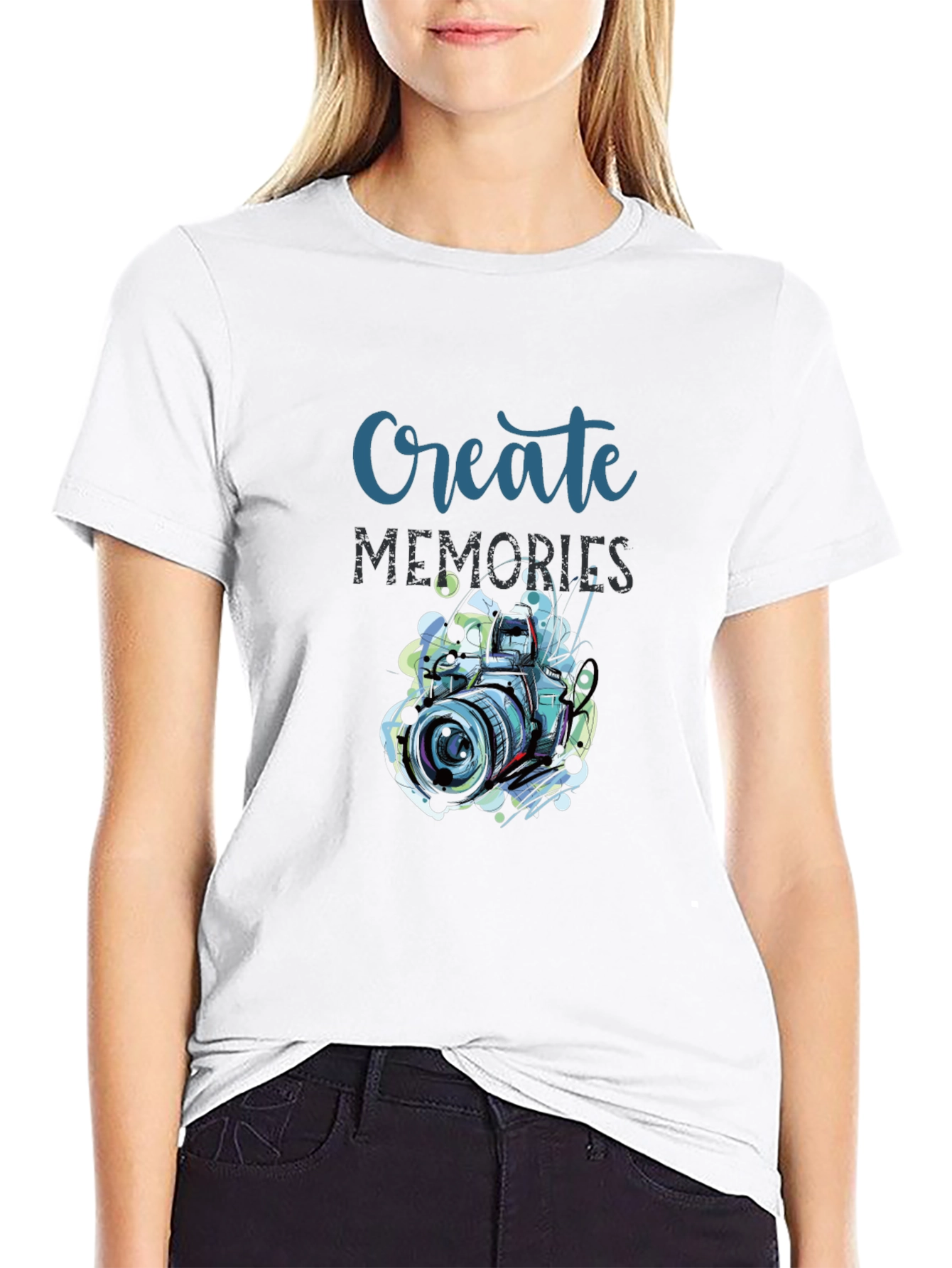 Create Memories Graphic T-Shirt - Photography Design