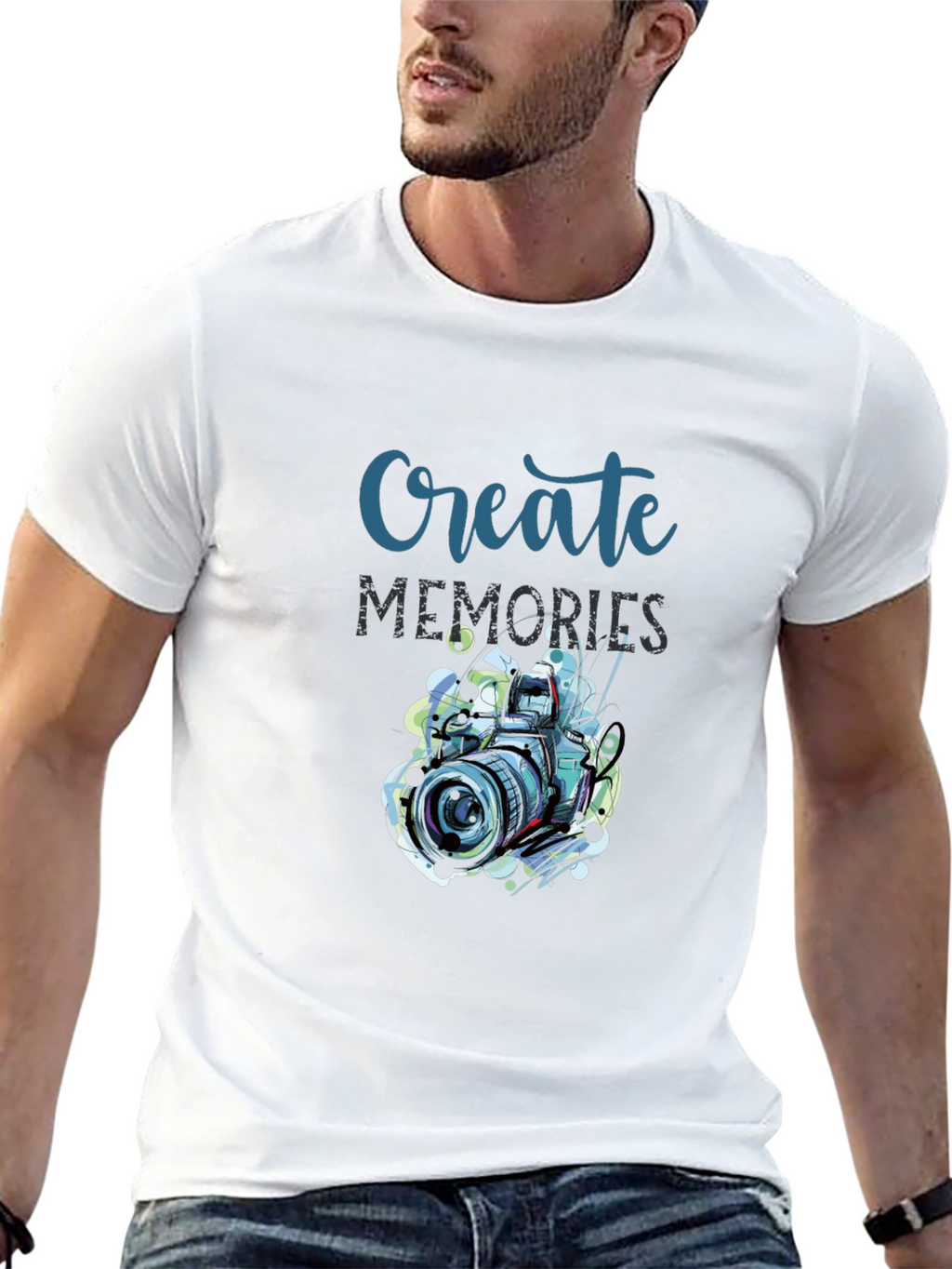 Create Memories Graphic T-Shirt - Photography Design