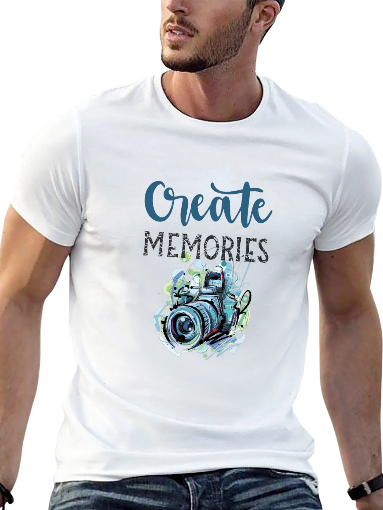 Create Memories Graphic T-Shirt - Photography Design