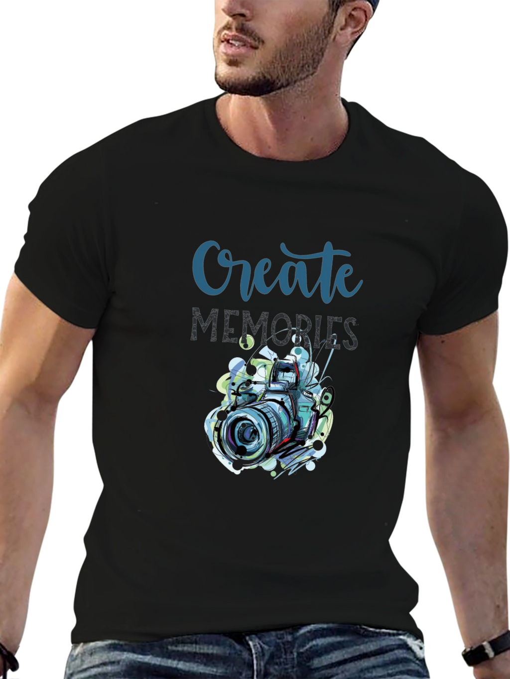 Create Memories Graphic T-Shirt - Photography Design