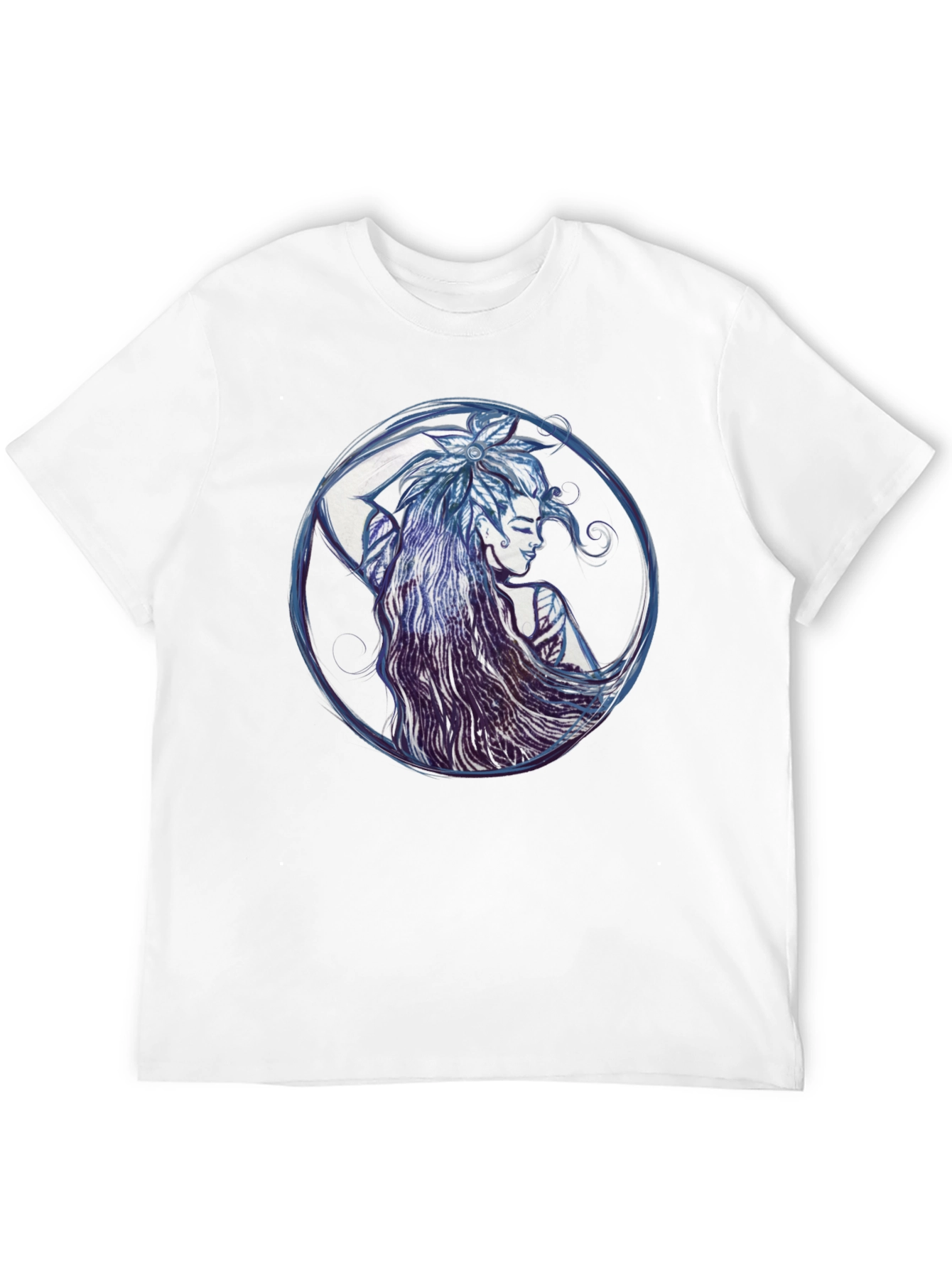 Fantasy Elf Graphic Tee - Stylish Black T-Shirt