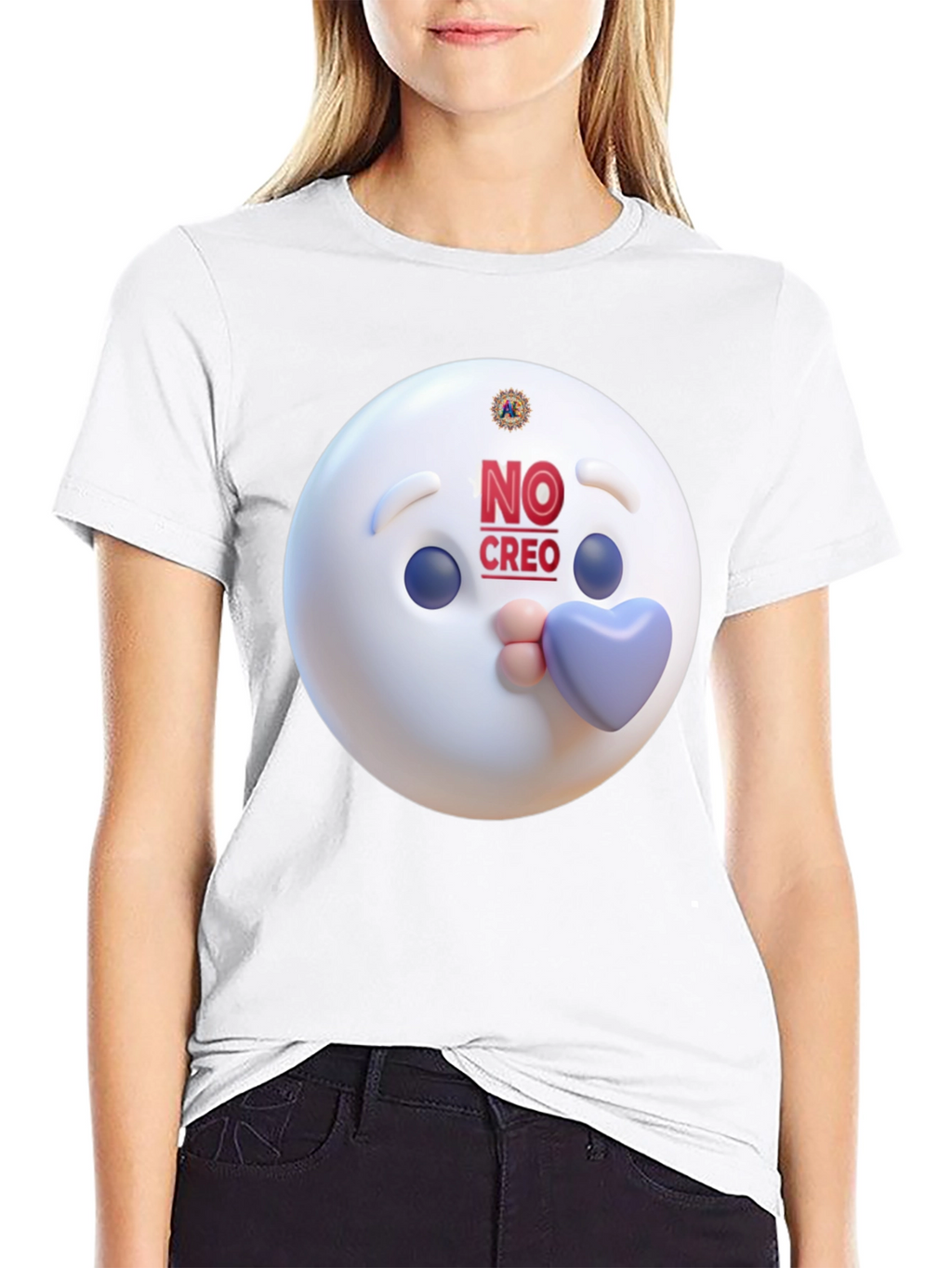 Novelty Graphic Tee - No Creo Emoji Design