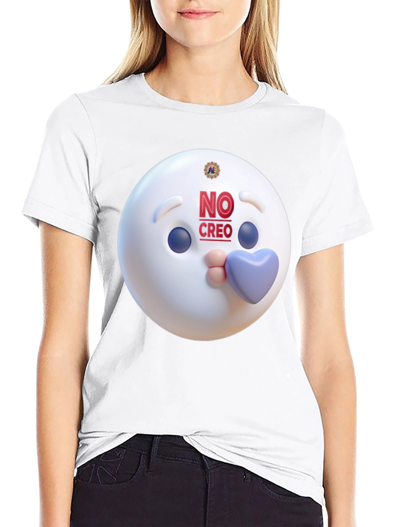 Novelty Graphic Tee - No Creo Emoji Design