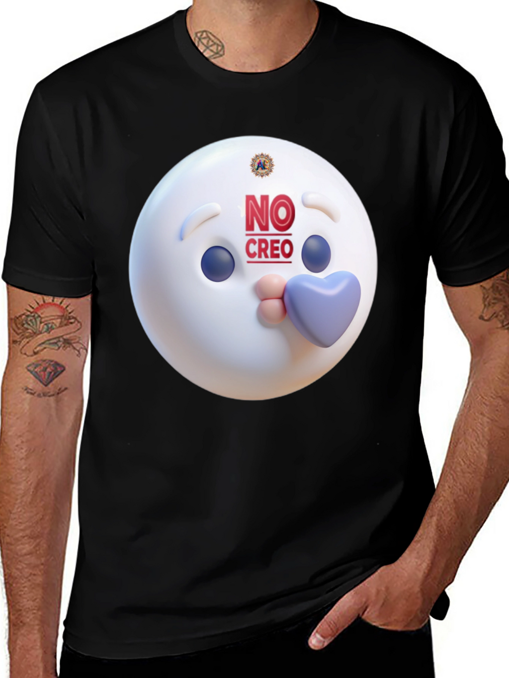 Novelty Graphic Tee - No Creo Emoji Design