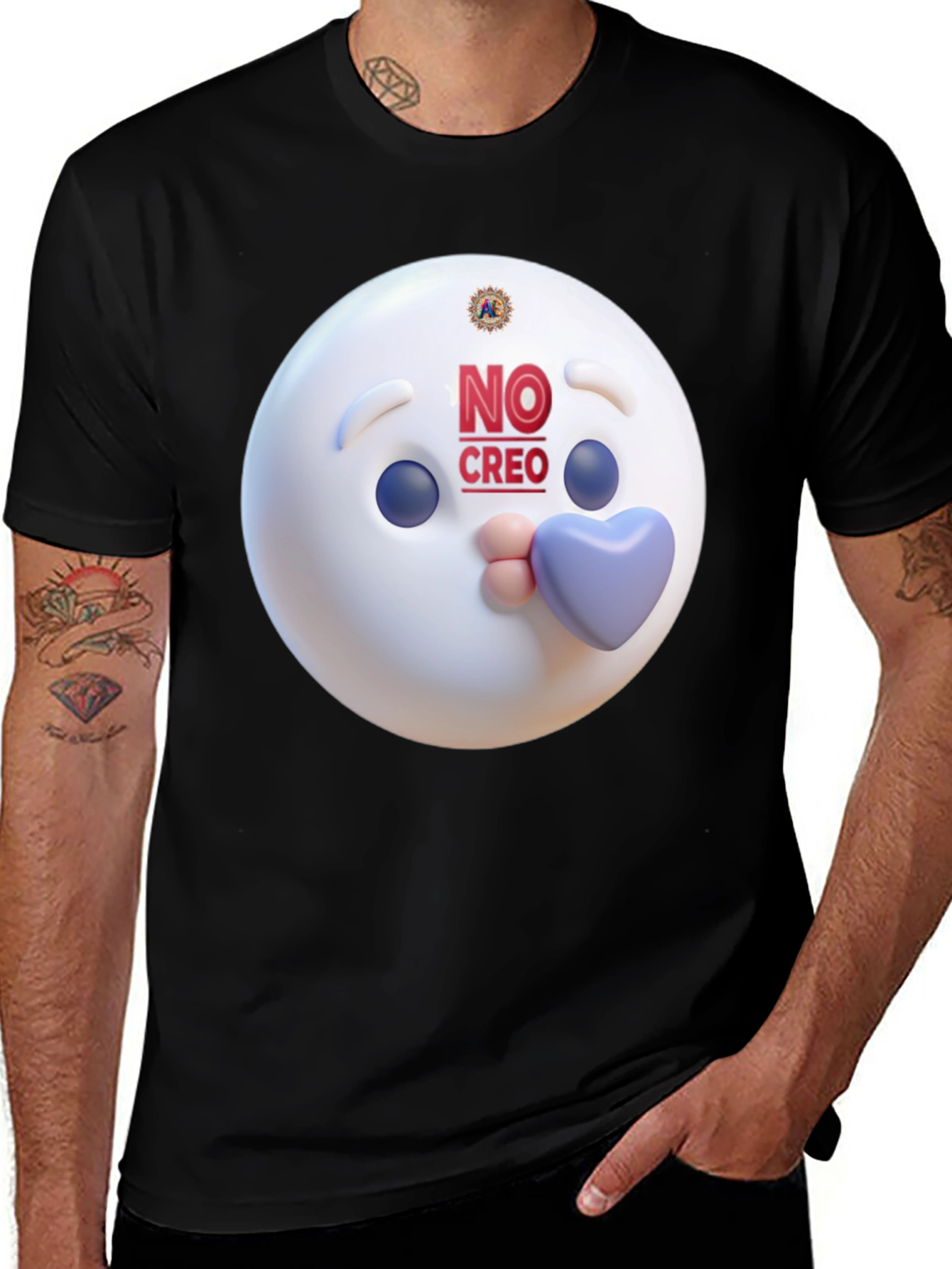 Novelty Graphic Tee - No Creo Emoji Design