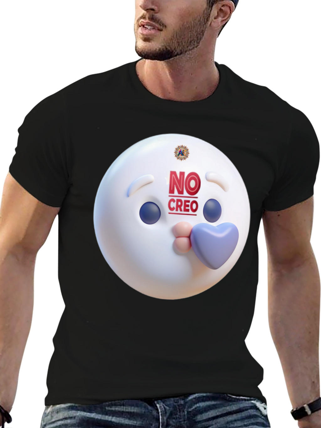 Novelty Graphic Tee - No Creo Emoji Design