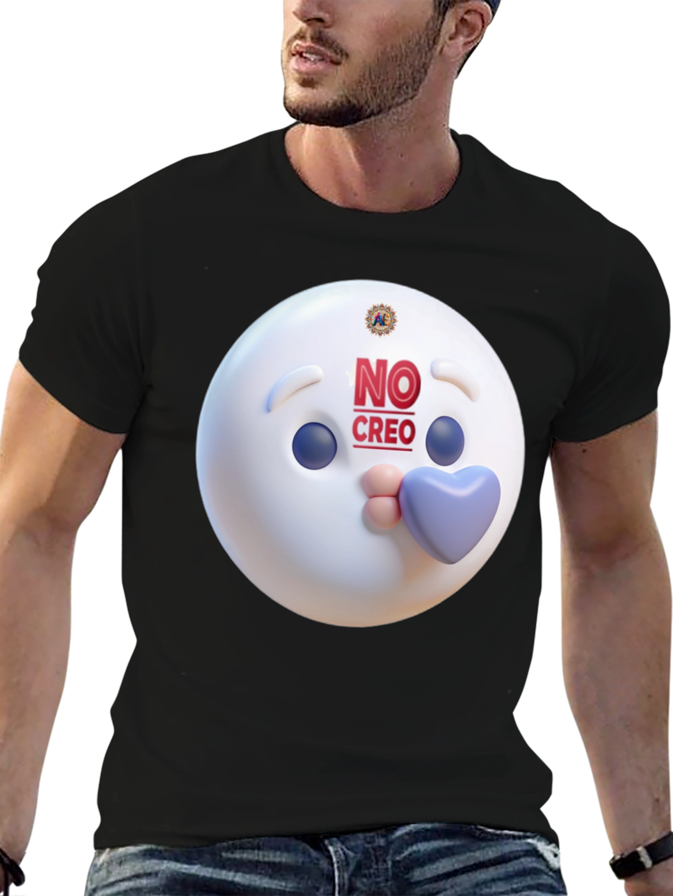 Novelty Graphic Tee - No Creo Emoji Design