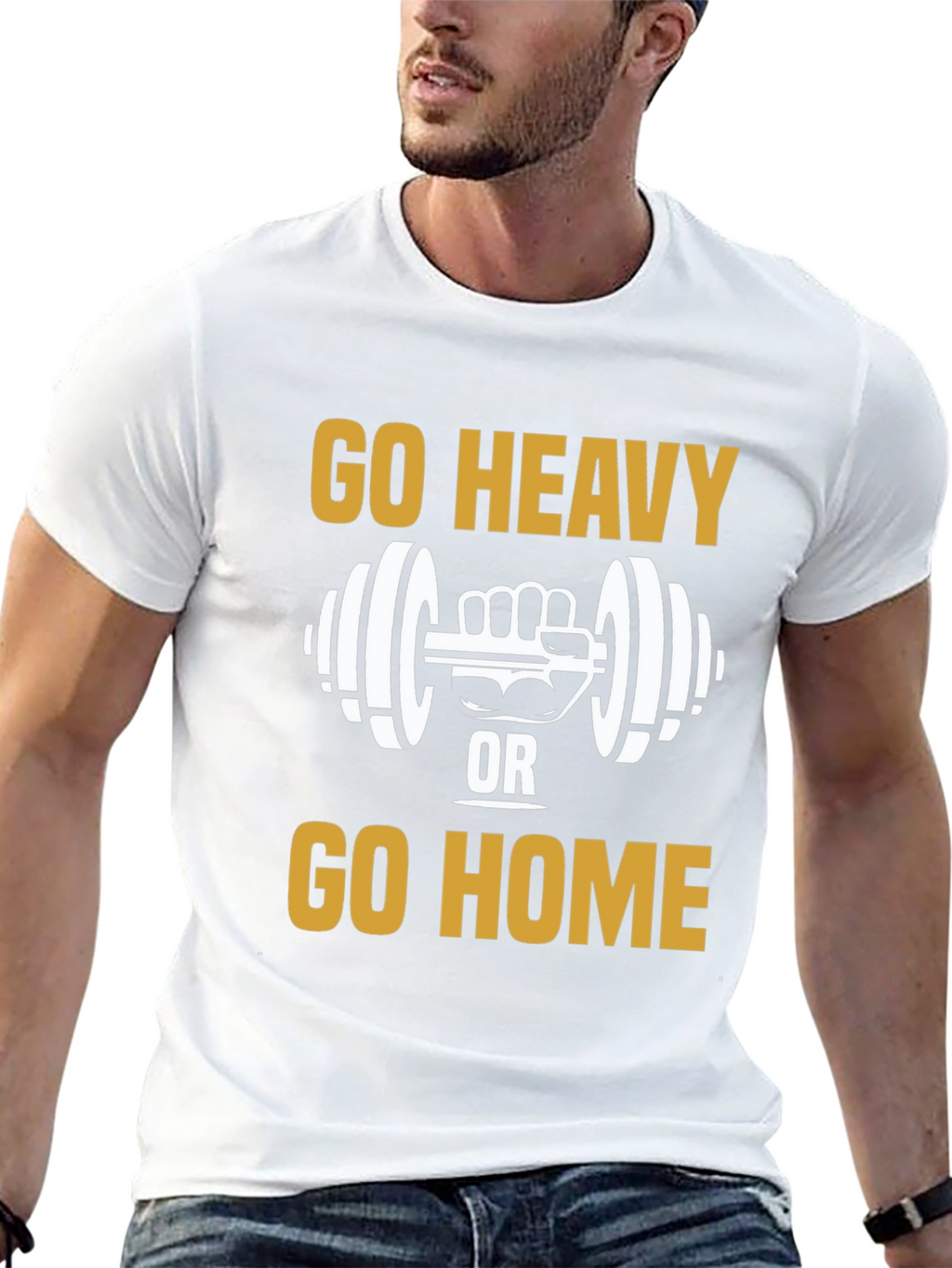 Go Heavy Or Go Home Graphic Tee