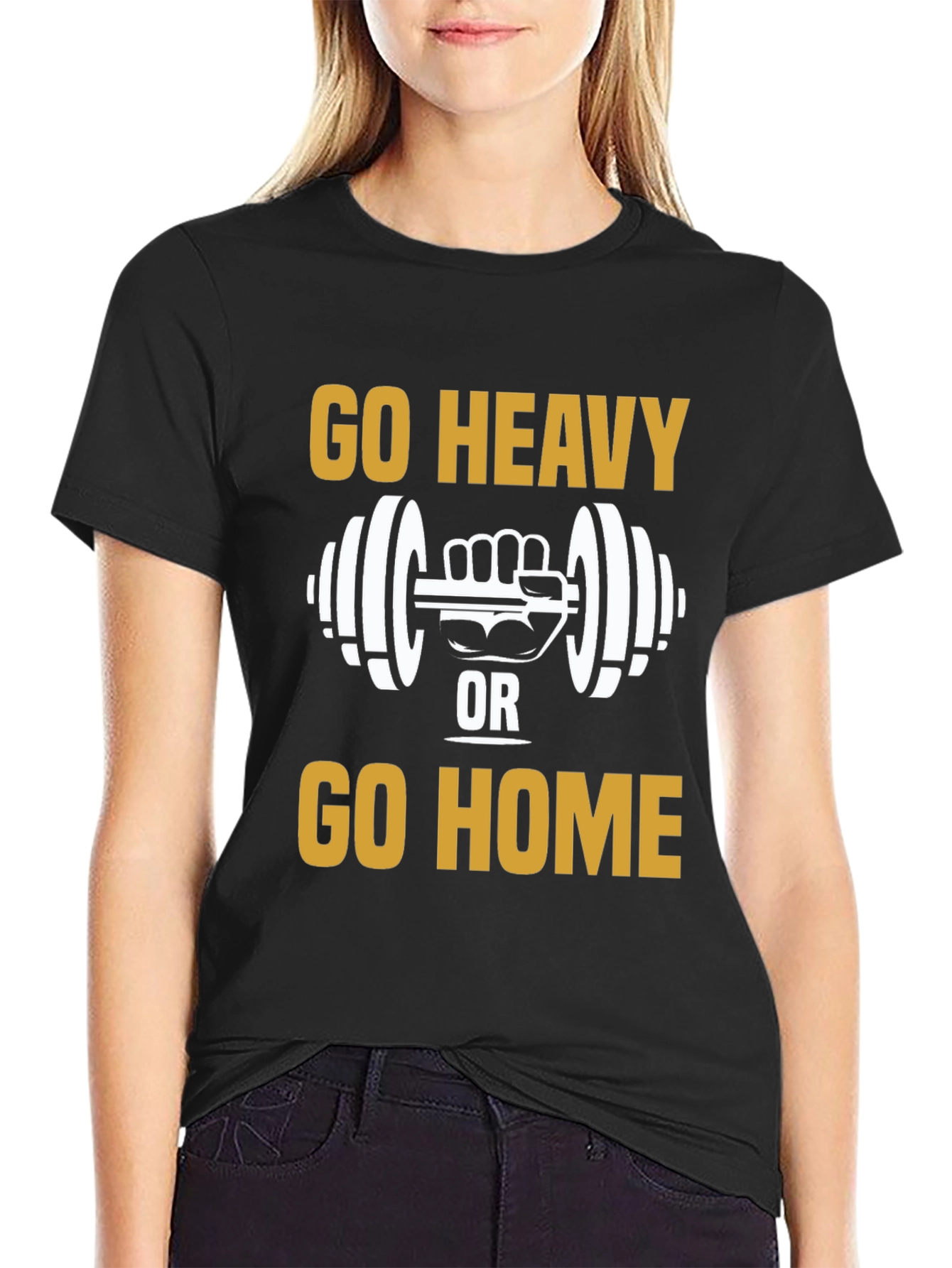 Go Heavy Or Go Home Graphic Tee