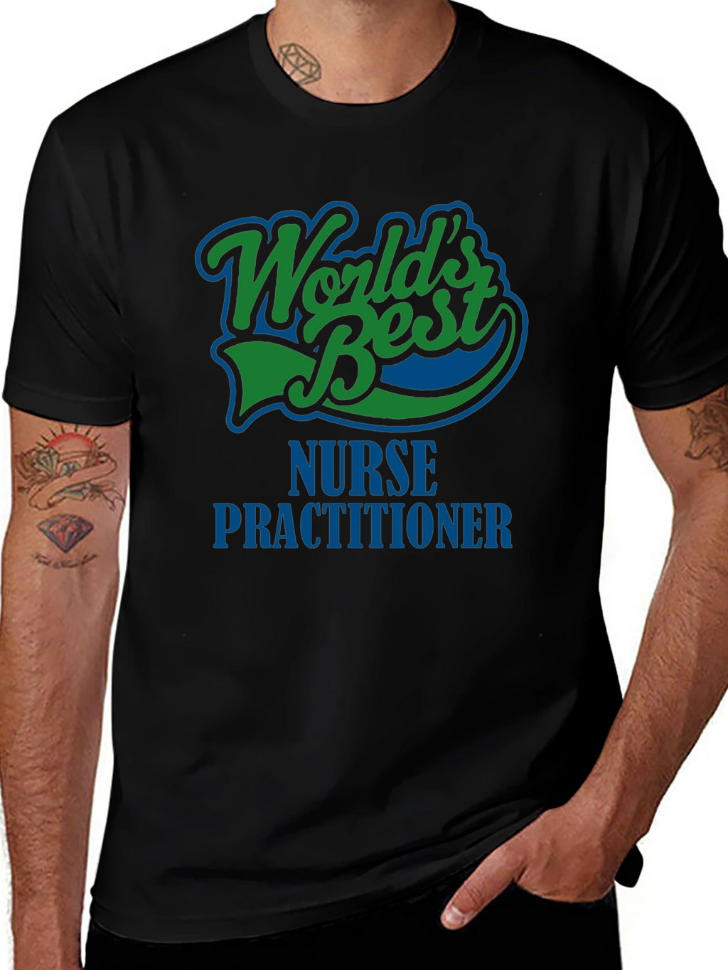 Worlds Best Nurse Practitioner Graphic T-Shirt
